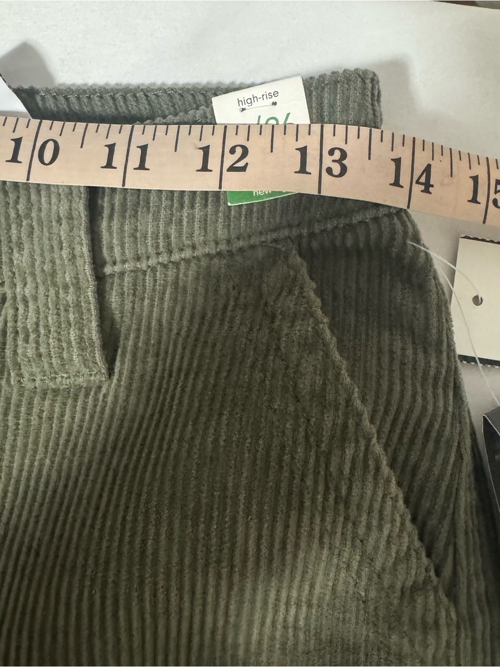 Celebrity Pink Juniors 3/26 Carpenter Corduroy High Rise Straight-Leg Pants NWT - Picture 12 of 13